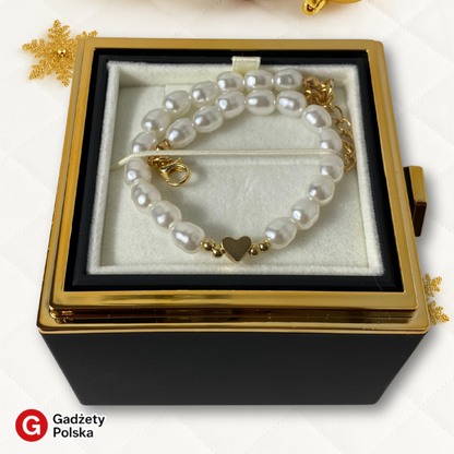 Zestaw prezentowy - Wieczna róża + bransoletka SERCE