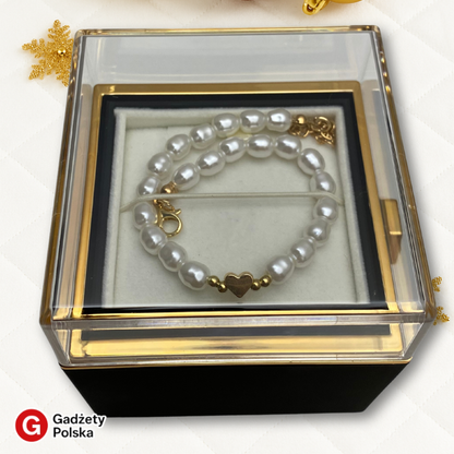 Zestaw prezentowy - Wieczna róża + bransoletka SERCE