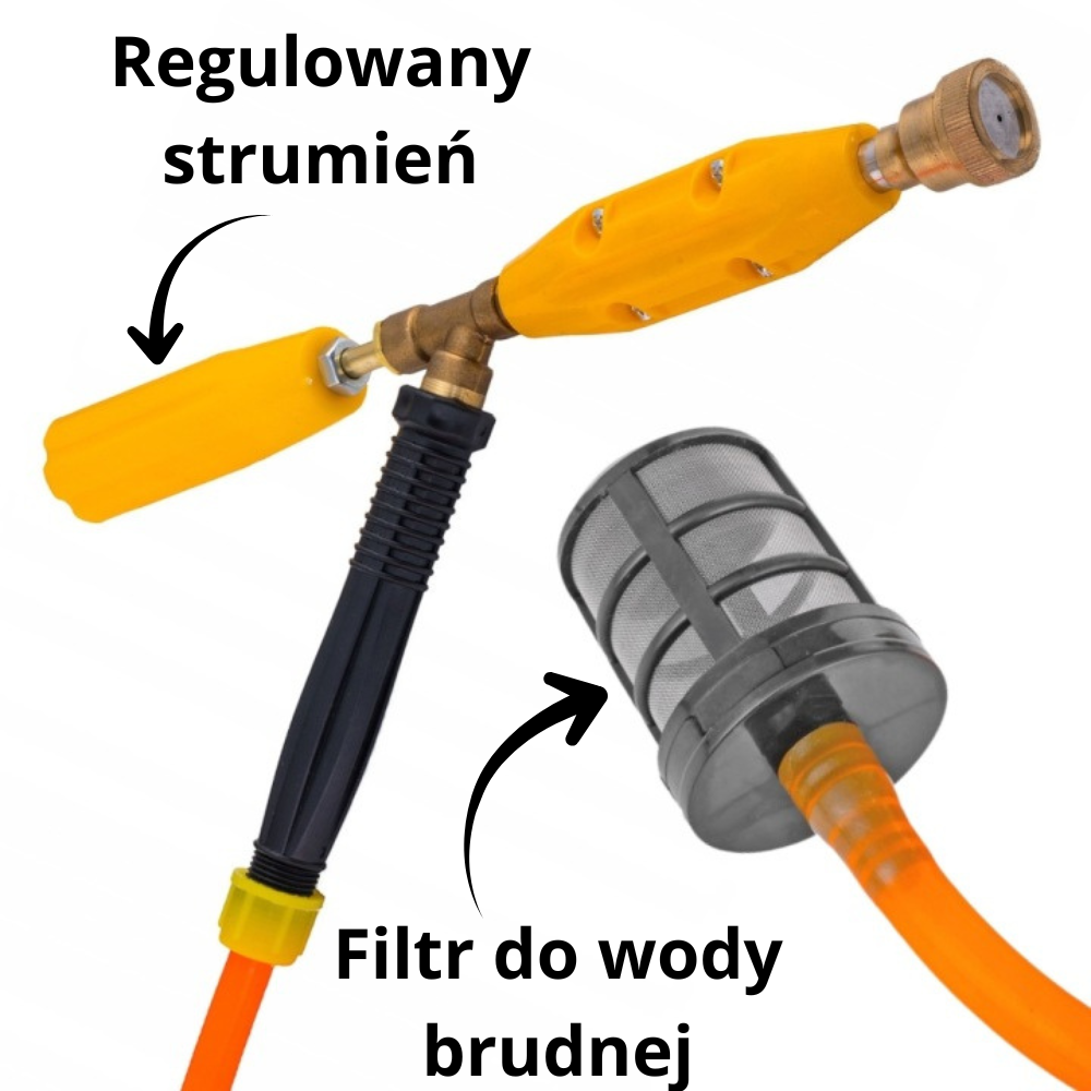POMPA AKUMULATOROWA do podlewania + WĄŻ 10M