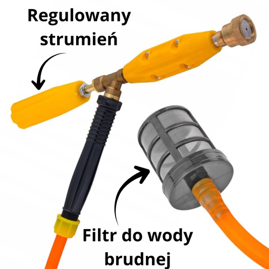 POMPA AKUMULATOROWA do podlewania + WĄŻ 10M