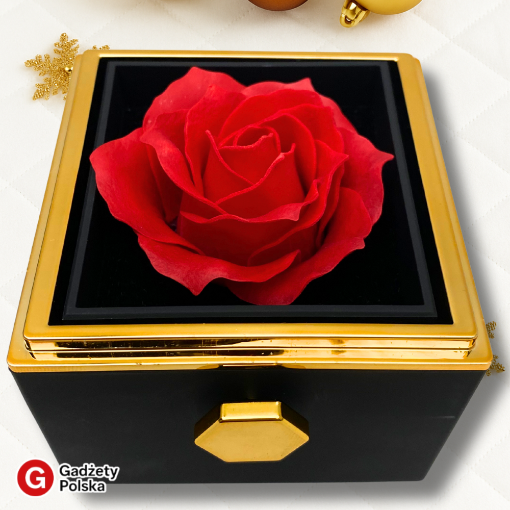 Zestaw prezentowy - Wieczna róża + bransoletka SERCE